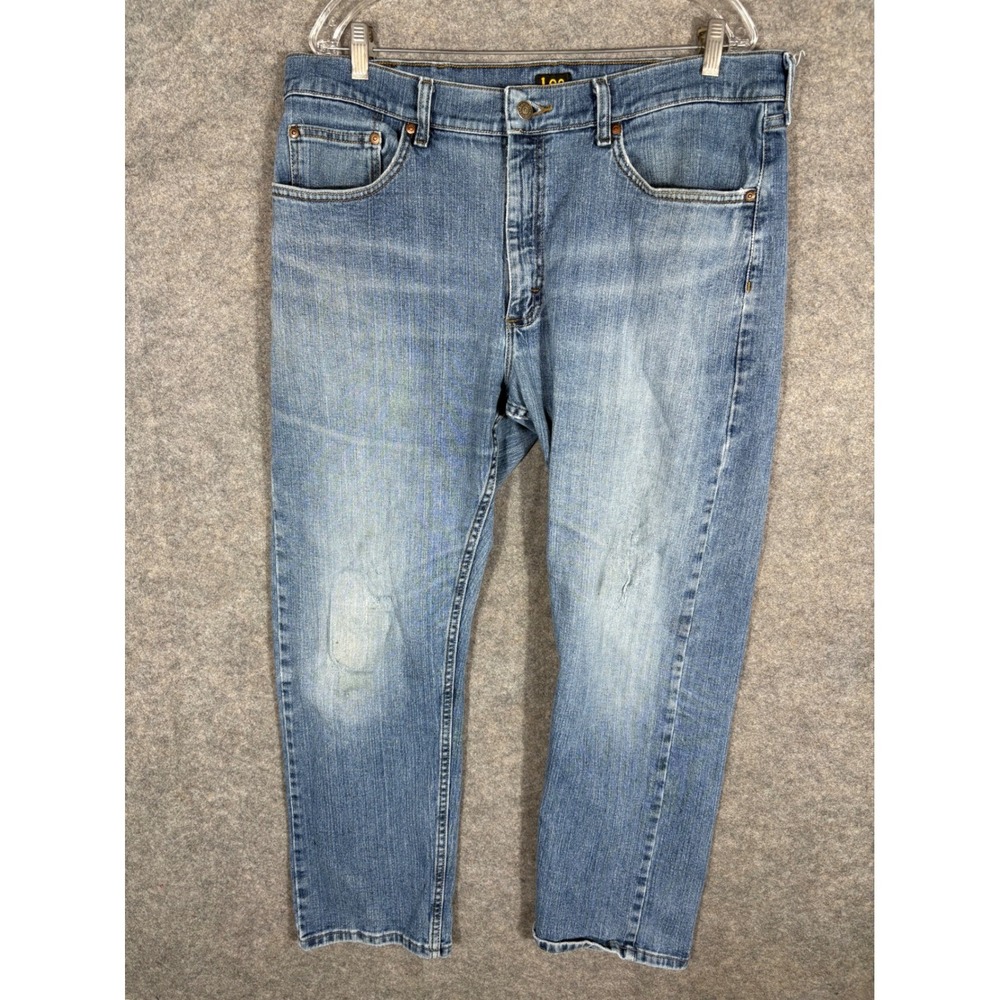 Lee Premium Select Regular Fit Men's Blue Denim Jeans Size 38x29